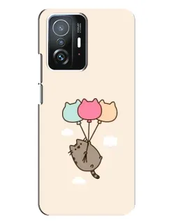 Чехол для Xiaomi 11T / 11T Pro с картинкой «Пушин на шариках»