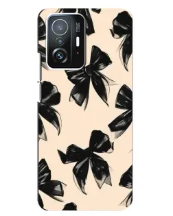 Чохол для Xiaomi 11T / 11T Pro з картинкою «Патерн чорні банти» Чохол для Xiaomi 11T / 11T Pro з картинкою «Патерн чорні банти»