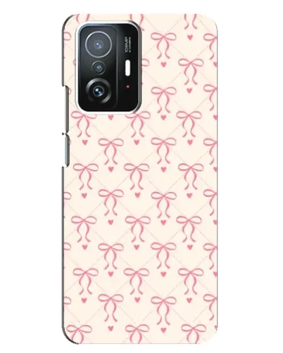 Чехол для Xiaomi 11T / 11T Pro с картинкой «Розовые бантики Coquette» Чехол для Xiaomi 11T / 11T Pro с картинкой «Розовые бантики Coquette»