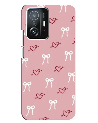 Чехол для Xiaomi 11T / 11T Pro с картинкой «Сердца и банты» Чехол для Xiaomi 11T / 11T Pro с картинкой «Сердца и банты»