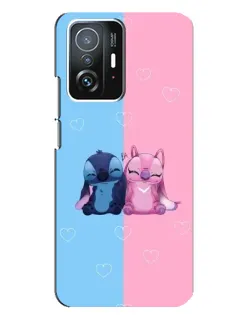 Чохол для Xiaomi 11T / 11T Pro з картинкою «Stitch та Angel Love»