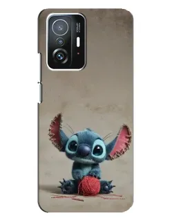 Чохол для Xiaomi 11T / 11T Pro з картинкою «Стіч на чоричневому фоні»