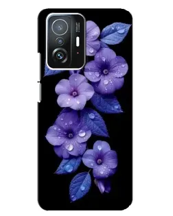 Чохол для Xiaomi 11T / 11T Pro з картинкою «Фіолетові квіти з росою» Чохол для Xiaomi 11T / 11T Pro з картинкою «Фіолетові квіти з росою»