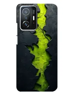 Чехол для Xiaomi 11T / 11T Pro с картинкой «Салатовый разлом скалы» Чехол для Xiaomi 11T / 11T Pro с картинкой «Салатовый разлом скалы»