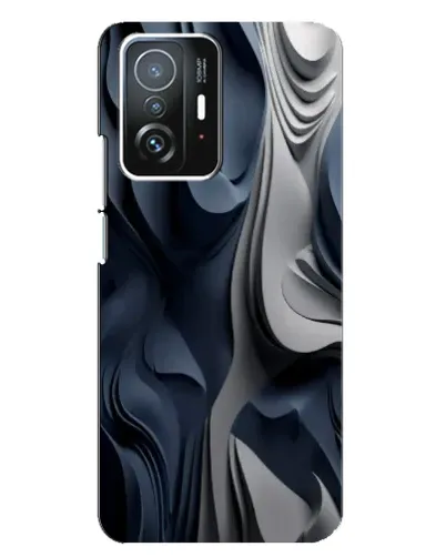 Чехол для Xiaomi 11T / 11T Pro с картинкой «Объемные синие складки» Чехол для Xiaomi 11T / 11T Pro с картинкой «Объемные синие складки»