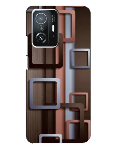 Чехол для Xiaomi 11T / 11T Pro с картинкой «Коричневые объемные квадраты» Чехол для Xiaomi 11T / 11T Pro с картинкой «Коричневые объемные квадраты»