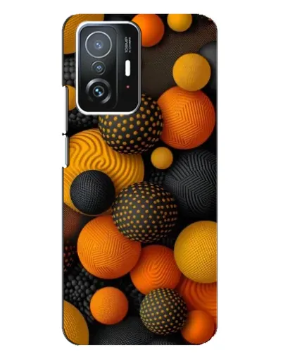 Чехол для Xiaomi 11T / 11T Pro с картинкой «Объемные оранжевые сферы» Чехол для Xiaomi 11T / 11T Pro с картинкой «Объемные оранжевые сферы»