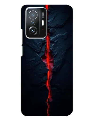 Чехол для Xiaomi 11T / 11T Pro с картинкой «Kрасная лавовая трещина» Чехол для Xiaomi 11T / 11T Pro с картинкой «Kрасная лавовая трещина»