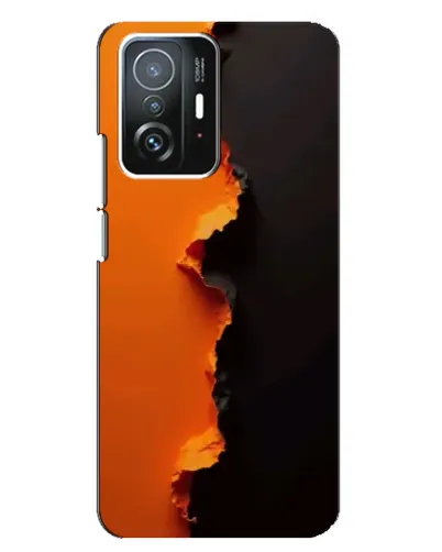 Чехол для Xiaomi 11T / 11T Pro с картинкой «Оранжевый разлом» Чехол для Xiaomi 11T / 11T Pro с картинкой «Оранжевый разлом»