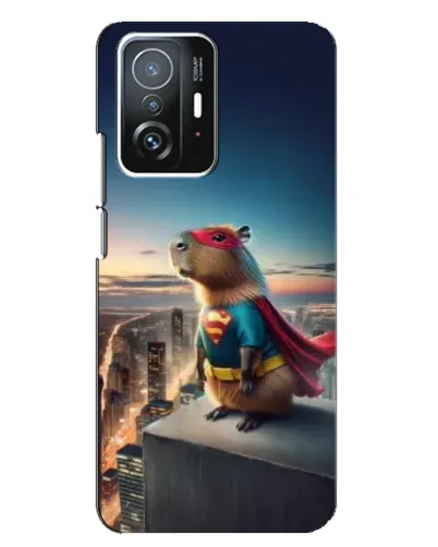 Чехол для Xiaomi 11T / 11T Pro с картинкой «Капи-мен супергерой»
