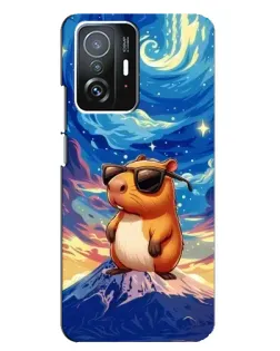 Чехол для Xiaomi 11T / 11T Pro с картинкой «Капибара Ван Гога»