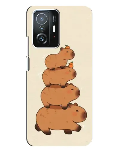 Чехол для Xiaomi 11T / 11T Pro с картинкой «Башня из капибар»