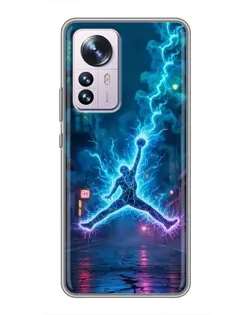 Чохол для Xiaomi 12 / 12X з картинкою «Jordan Gold Jumpman»