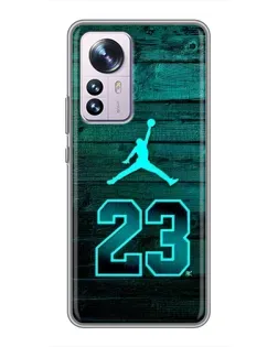 Чехол для Xiaomi 12 / 12X с картинкой «Jordan Cyan 23» Чехол для Xiaomi 12 / 12X с картинкой «Jordan Cyan 23»