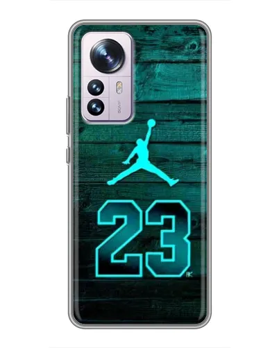 Чехол для Xiaomi 12 / 12X с картинкой «Jordan Cyan 23»