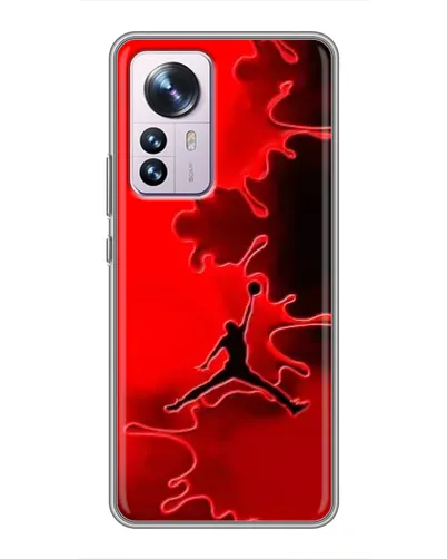 Чехол для Xiaomi 12 / 12X с картинкой «Jordan Red Smoke»