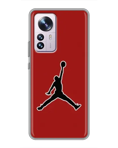 Чехол для Xiaomi 12 / 12X с картинкой «Jordan Red Back»