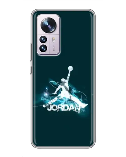Чехол для Xiaomi 12 / 12X с картинкой «Jordan Blue Fire»