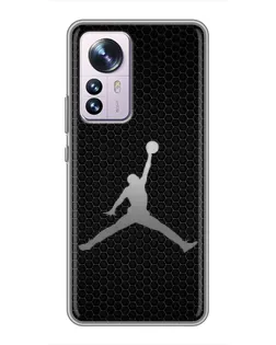 Чехол для Xiaomi 12 / 12X с картинкой «Jordan Dark Carbon» Чехол для Xiaomi 12 / 12X с картинкой «Jordan Dark Carbon»