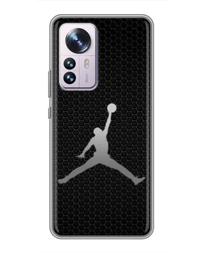 Чехол для Xiaomi 12 / 12X с картинкой «Jordan Dark Carbon»