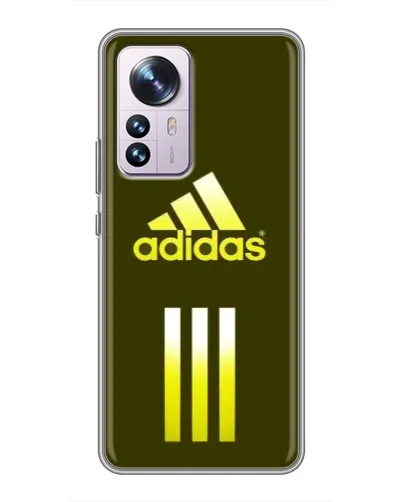 Чехол для Xiaomi 12 / 12X с картинкой «Оливковый градиент Adidas» Чехол для Xiaomi 12 / 12X с картинкой «Оливковый градиент Adidas»