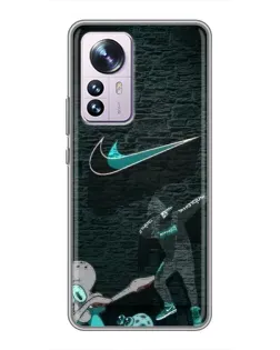 Чохол для Xiaomi 12 / 12X з картинкою «Спортивний арт Nike»