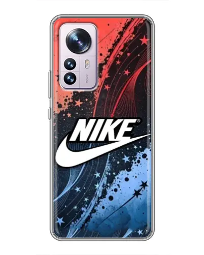 Чехол для Xiaomi 12 / 12X с картинкой «Градиентный принт Найк» Чехол для Xiaomi 12 / 12X с картинкой «Градиентный принт Найк»