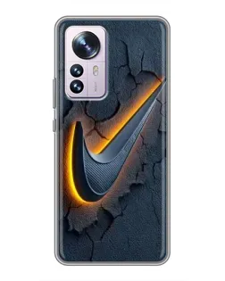 Чехол для Xiaomi 12 / 12X с картинкой «Объемный логотип Найк» Чехол для Xiaomi 12 / 12X с картинкой «Объемный логотип Найк»