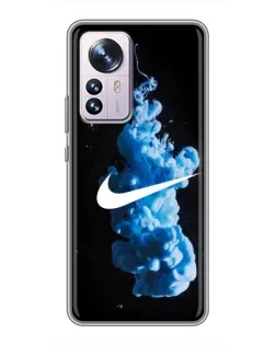 Чехол для Xiaomi 12 / 12X с картинкой «Nike и синий дым» Чехол для Xiaomi 12 / 12X с картинкой «Nike и синий дым»