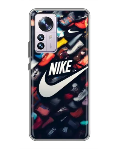 Чехол для Xiaomi 12 / 12X с картинкой «Коллекция кроссовок Nike» Чехол для Xiaomi 12 / 12X с картинкой «Коллекция кроссовок Nike»