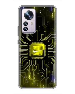 Чехол для Xiaomi 12 / 12X с картинкой «Nike — золотая искра» Чехол для Xiaomi 12 / 12X с картинкой «Nike — золотая искра»
