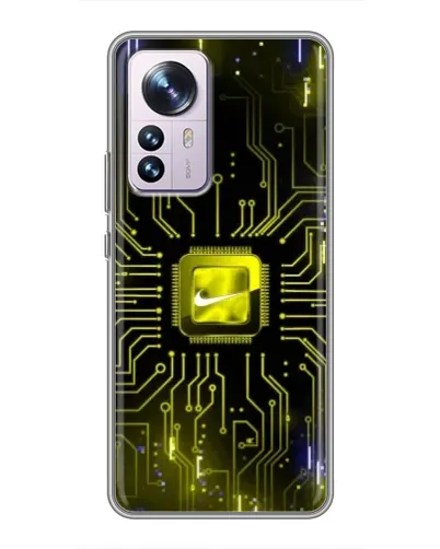 Чехол для Xiaomi 12 / 12X с картинкой «Nike — золотая искра» Чехол для Xiaomi 12 / 12X с картинкой «Nike — золотая искра»