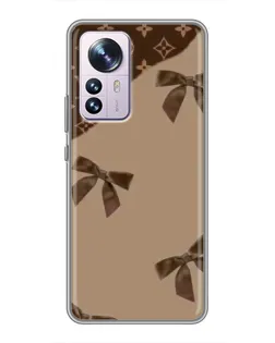 Чехол для Xiaomi 12 / 12X с картинкой «LV — кофейный атлас»
