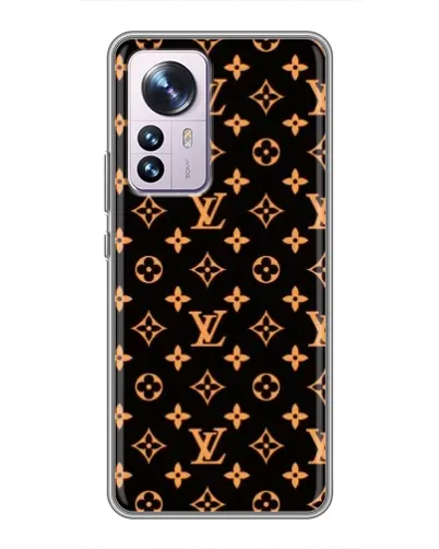 Чехол для Xiaomi 12 / 12X с картинкой «Золотая монограмма LV»