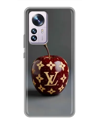 Чехол для Xiaomi 12 / 12X с картинкой «Красное яблоко LV»