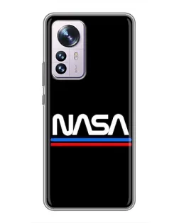 Чохол для Xiaomi 12 / 12X з картинкою «NASA — класика Red Blue»