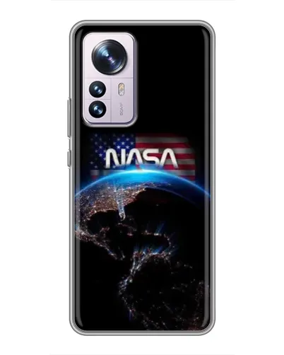 Чехол для Xiaomi 12 / 12X с картинкой «Земля из космоса NASA»