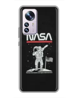 Чохол для Xiaomi 12 / 12X з картинкою «NASA — крокуємо по Місяцю» Чохол для Xiaomi 12 / 12X з картинкою «NASA — крокуємо по Місяцю»