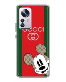 Чохол для Xiaomi 12 / 12X з картинкою «Gucci — смуги та Міккі» Чохол для Xiaomi 12 / 12X з картинкою «Gucci — смуги та Міккі»