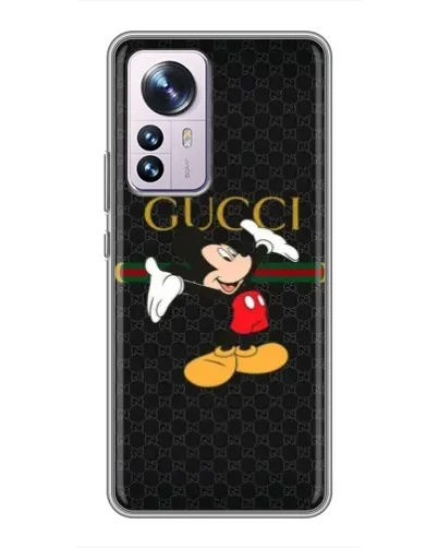 Чехол для Xiaomi 12 / 12X с картинкой «Микки Маус Gucci» Чехол для Xiaomi 12 / 12X с картинкой «Микки Маус Gucci»