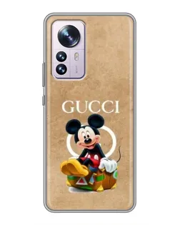 Чохол для Xiaomi 12 / 12X з картинкою «Міккі Маус Gucci — крафт» Чохол для Xiaomi 12 / 12X з картинкою «Міккі Маус Gucci — крафт»