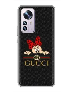 Чохол для Xiaomi 12 / 12X з картинкою «Мінні Маус Gucci — чорний» Чохол для Xiaomi 12 / 12X з картинкою «Мінні Маус Gucci — чорний»
