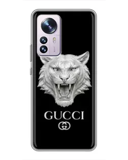 Чохол для Xiaomi 12 / 12X з картинкою «Gucci — срібний лев» Чохол для Xiaomi 12 / 12X з картинкою «Gucci — срібний лев»
