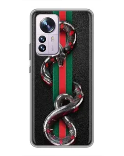 Чохол для Xiaomi 12 / 12X з картинкою «Gucci — змія на смузі» Чохол для Xiaomi 12 / 12X з картинкою «Gucci — змія на смузі»