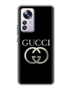 Чохол для Xiaomi 12 / 12X з картинкою «Gucci — золото на чорному» Чохол для Xiaomi 12 / 12X з картинкою «Gucci — золото на чорному»