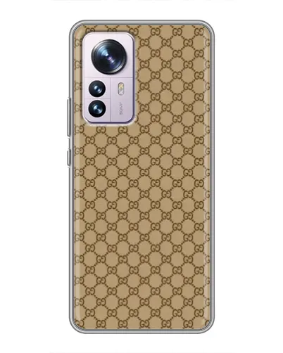 Чехол для Xiaomi 12 / 12X с картинкой «Gucci — классический беж» Чехол для Xiaomi 12 / 12X с картинкой «Gucci — классический беж»