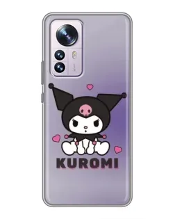 Чехол для Xiaomi 12 / 12X с картинкой «Kuromi — фиолетовый арт»