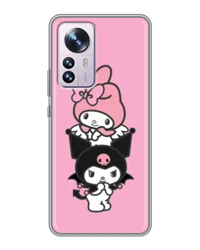 Чехол для Xiaomi 12 / 12X с картинкой «My Melody и Kuromi» Чехол для Xiaomi 12 / 12X с картинкой «My Melody и Kuromi»