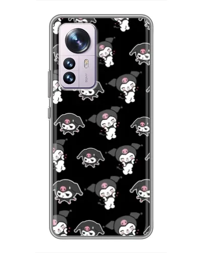 Чехол для Xiaomi 12 / 12X с картинкой «Черный паттерн Kuromi» Чехол для Xiaomi 12 / 12X с картинкой «Черный паттерн Kuromi»