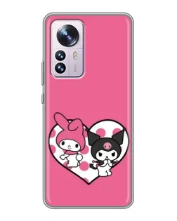 Чехол для Xiaomi 12 / 12X с картинкой «Kuromi и My Melody»